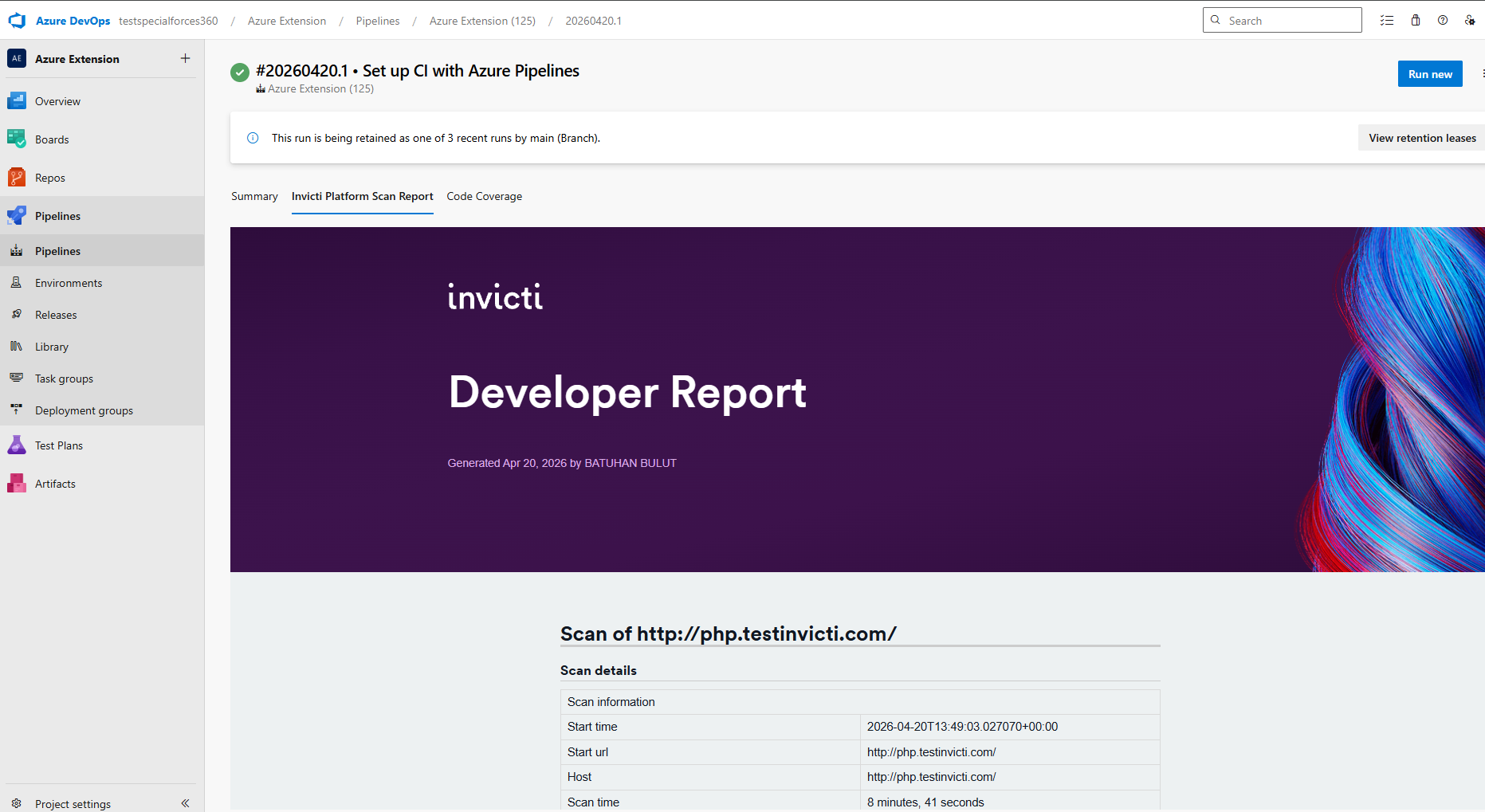invicti-platform-pipelines-reporting