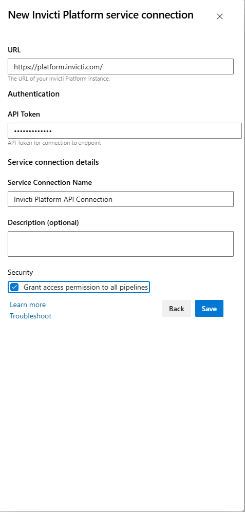 invicti-platform-add-service-connection